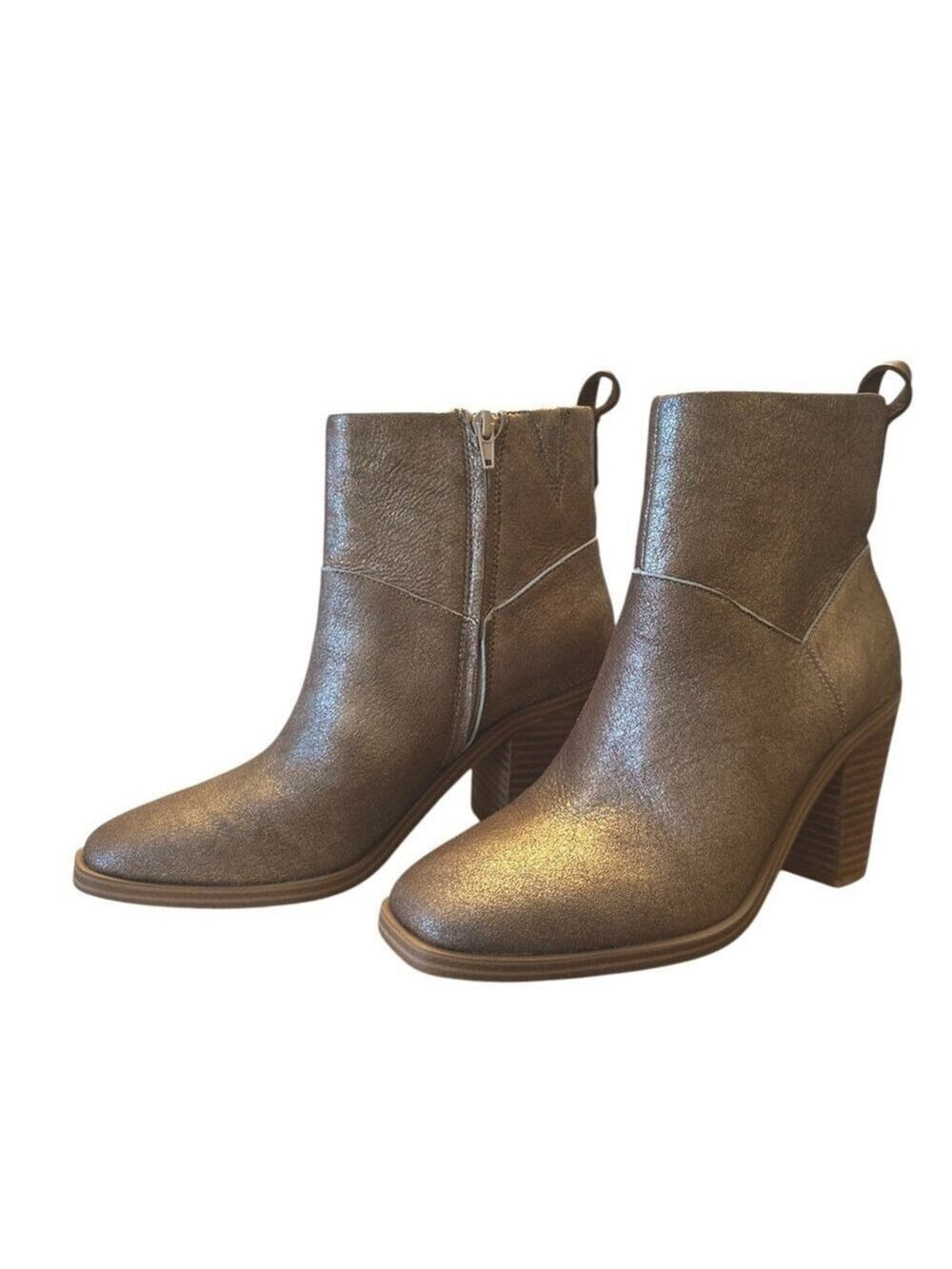 Crown Vintage Randie Booties Women's Brick Size 8.5 EUC Leather cowgirl festival